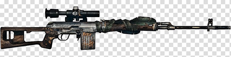Dragunov (SVD-63) sniper rifle Weapon Steyr Mannlicher, sniper rifle transparent background PNG clipart