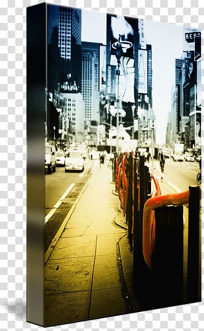 Theater District Black and white Canvas print, time square transparent background PNG clipart