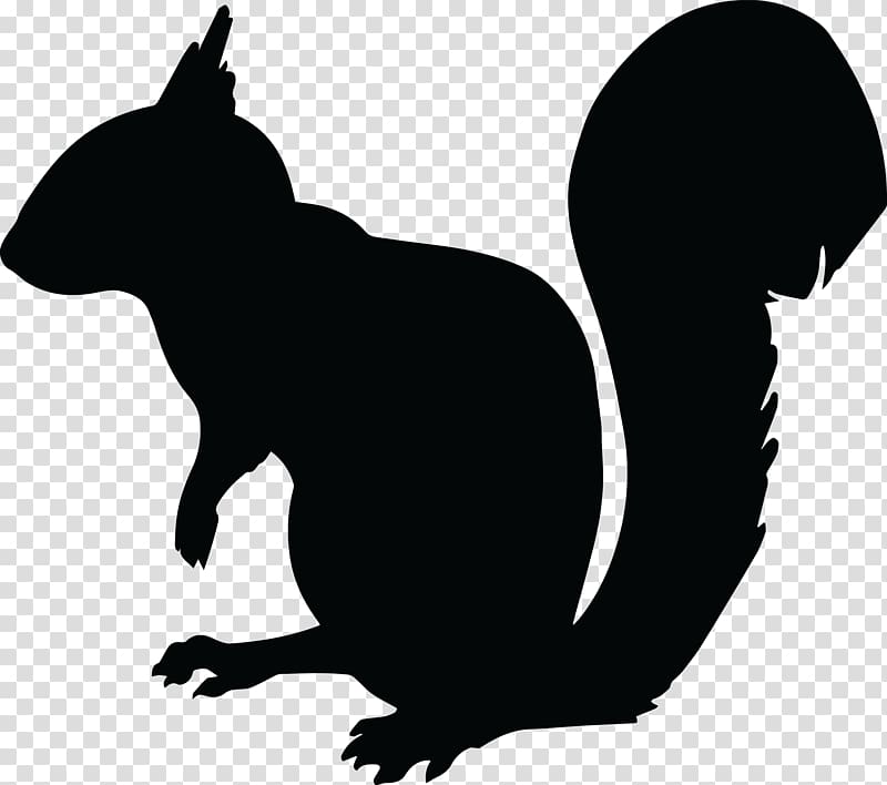 Squirrel Chipmunk Silhouette , animal silhouettes transparent background PNG clipart