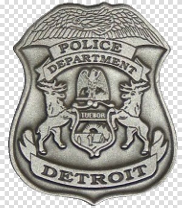 The Detroit Police Department Police officer Badge, press conference transparent background PNG clipart
