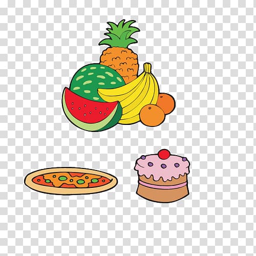 Cartoon Chef , Fruit Pizza transparent background PNG clipart