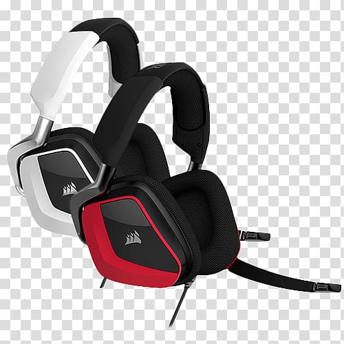 Corsair VOID PRO RGB 7.1 surround sound Headset Dolby Headphone, headphones transparent background PNG clipart