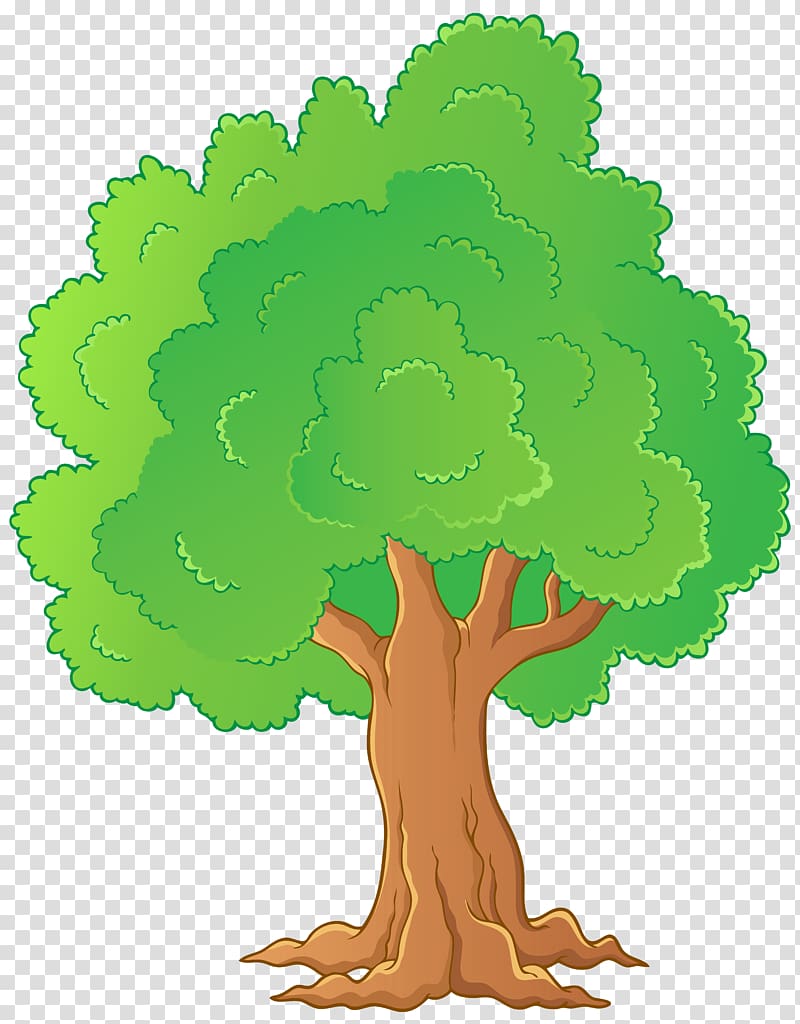 green and brown tree digital illustration, Tree , Tree transparent background PNG clipart