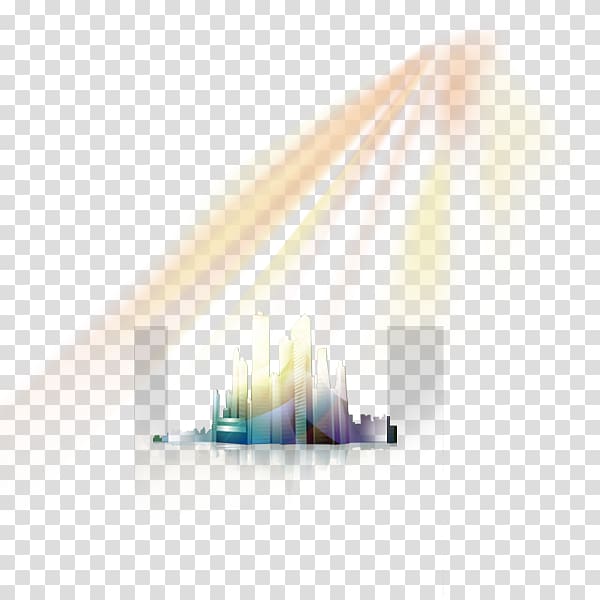 Triangle Pattern, Ray light effect city buildings transparent background PNG clipart