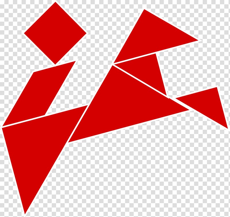 Tangram Triangle Logo Wikimedia Commons, transparent background PNG clipart