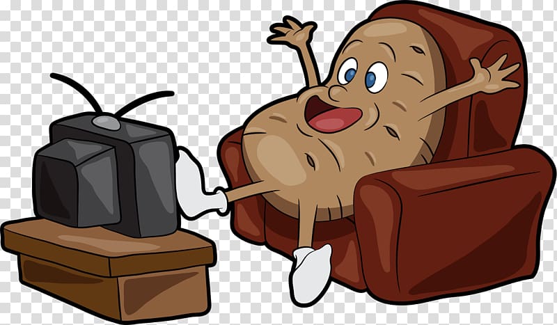 Couch potato Television Beer, potato transparent background PNG clipart