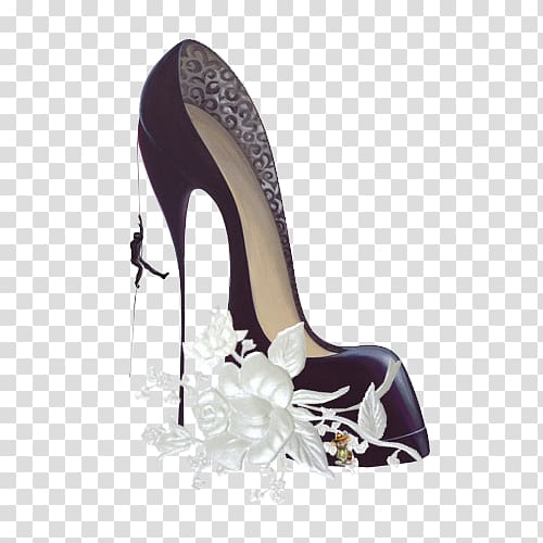 High-heeled footwear Shoe Sandal, A high heels transparent background PNG clipart