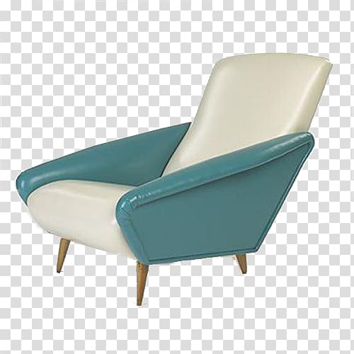 Chair Couch Chaise longue Furniture, Small fresh decorative blue sofa transparent background PNG clipart