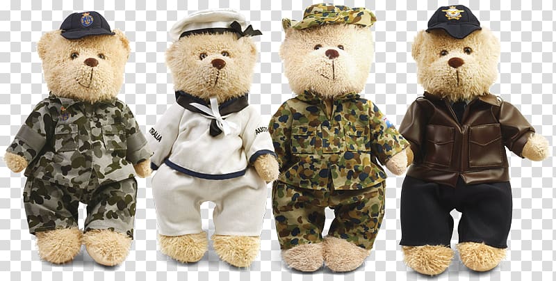 Teddy bear Stuffed Animals & Cuddly Toys Plush, Military Service transparent background PNG clipart