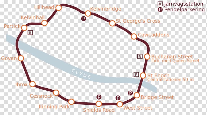 Glasgow Subway Buchanan Street subway station Rapid transit Strathclyde Partnership for Transport Map, map transparent background PNG clipart