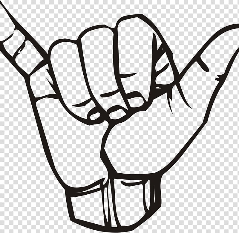 Shaka sign American Sign Language I, symbol transparent background PNG clipart