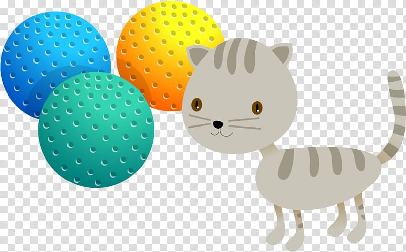 Cat Kitten , kitten with toy ball transparent background PNG clipart