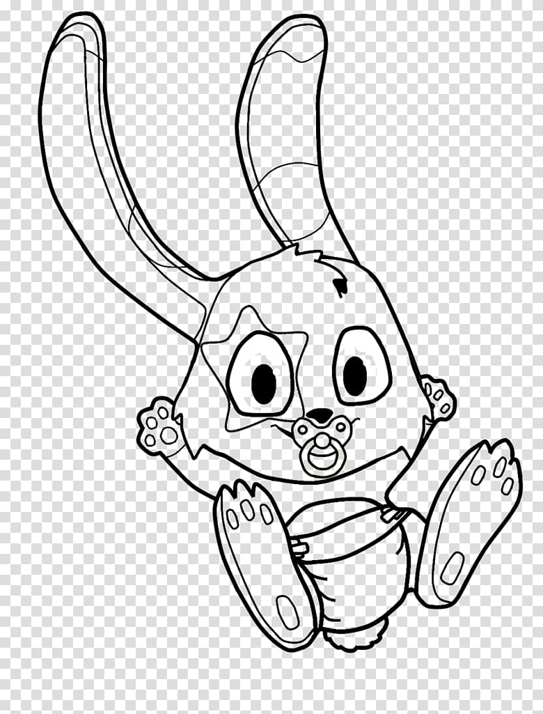White Rabbit Bugs Bunny Line art Hare Alice's Adventures in Wonderland, rabbit baby transparent background PNG clipart