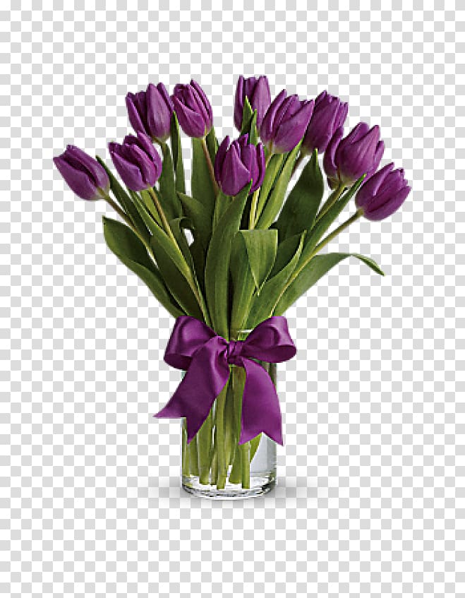 Tulip Flower delivery Floristry Purple, tulips transparent background PNG clipart