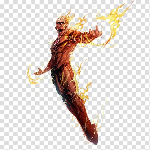 Human Torch Susan Storm Spider-Man Comics, Human Torch transparent background PNG clipart