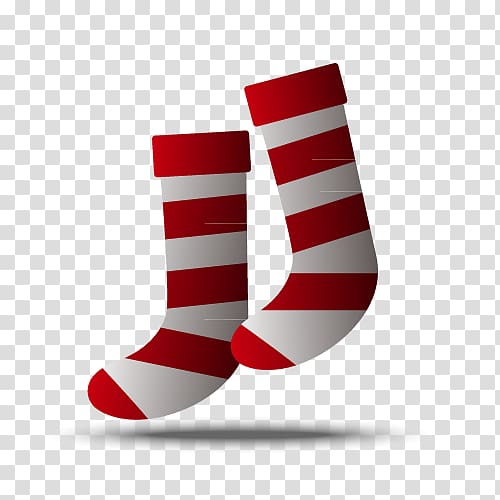 Sock Hosiery, red stripes socks transparent background PNG clipart