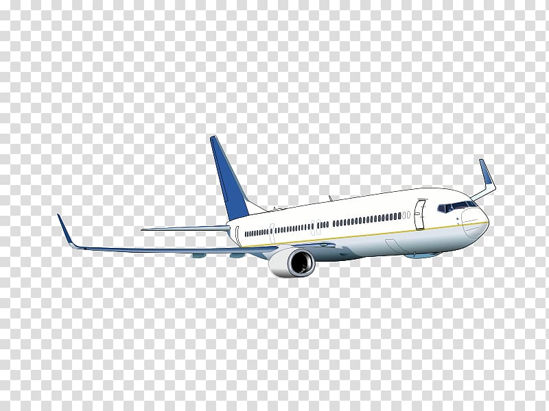 Airplane Boeing 737 , aircraft material transparent background PNG clipart