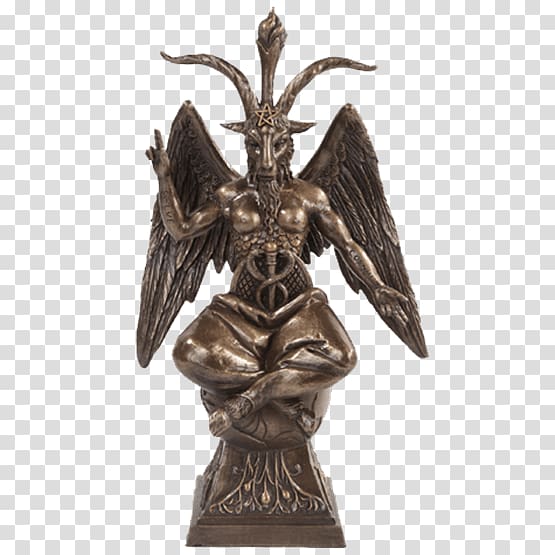Baphomet Church of Satan Statue Horned God Wicca, demon transparent background PNG clipart