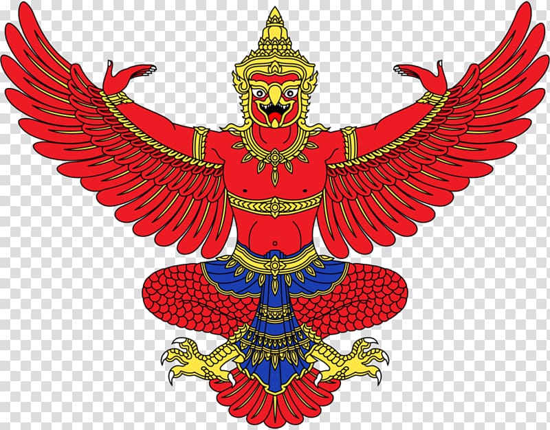 Emblem of Thailand Garuda Flag of Thailand National emblem of Indonesia, thai transparent background PNG clipart