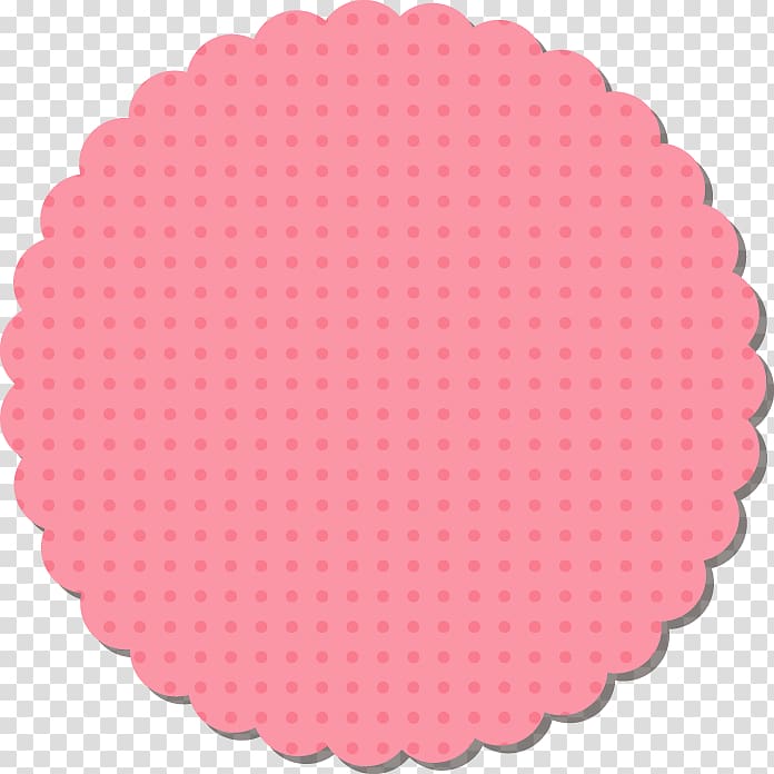 Circle Pink M Point Place Mats, 4th anniversary transparent background PNG clipart