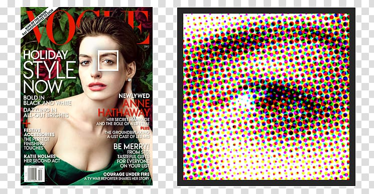 Anne Hathaway Vogue Magazine Les Misérables Cover girl, magazine cover transparent background PNG clipart