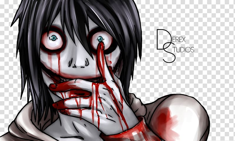 Jeff the Killer Creepypasta YouTube Squidward Tentacles, Jeff The Killer transparent background PNG clipart