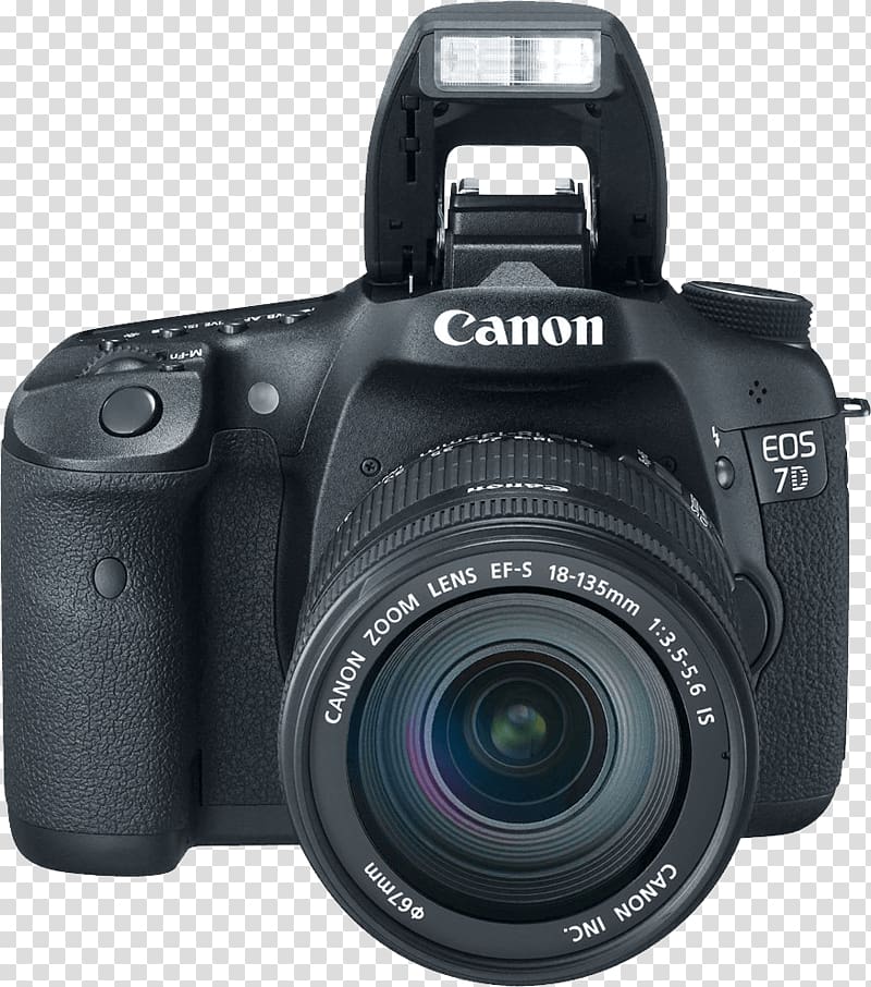 Canon EOS 7D Mark II Canon EOS D60 Canon EOS 700D Canon EF-S 18–135mm lens, Camera transparent background PNG clipart