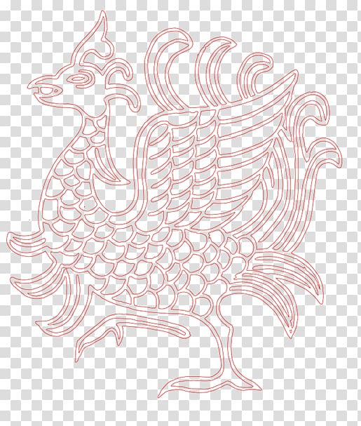 Rooster Chicken Visual arts Bird Illustration, Red Phoenix transparent background PNG clipart