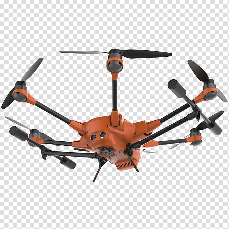 Yuneec International Typhoon H Unmanned aerial vehicle Multirotor Intel RealSense, others transparent background PNG clipart