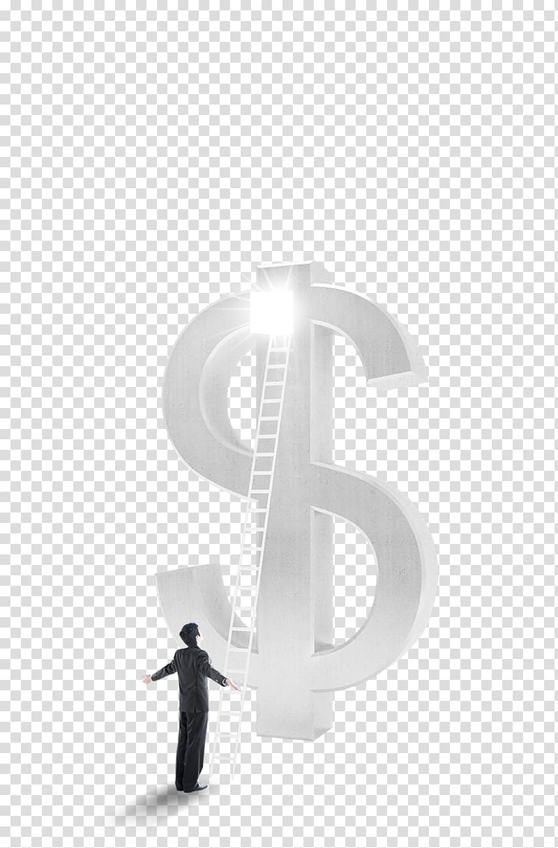 person standing beside ladder on dollar sign , Finance Financial technology Funding, Technology and Finance transparent background PNG clipart