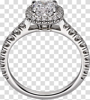 Ring Diamond Cartier Carat Brilliant, platinum ring transparent background PNG clipart thumbnail