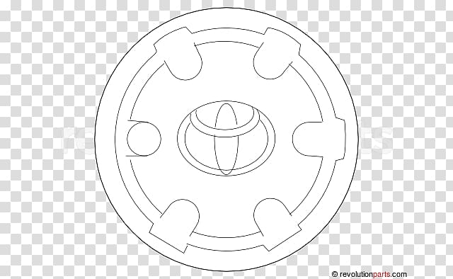 Wheel Circle White Rim, Center Cap transparent background PNG clipart