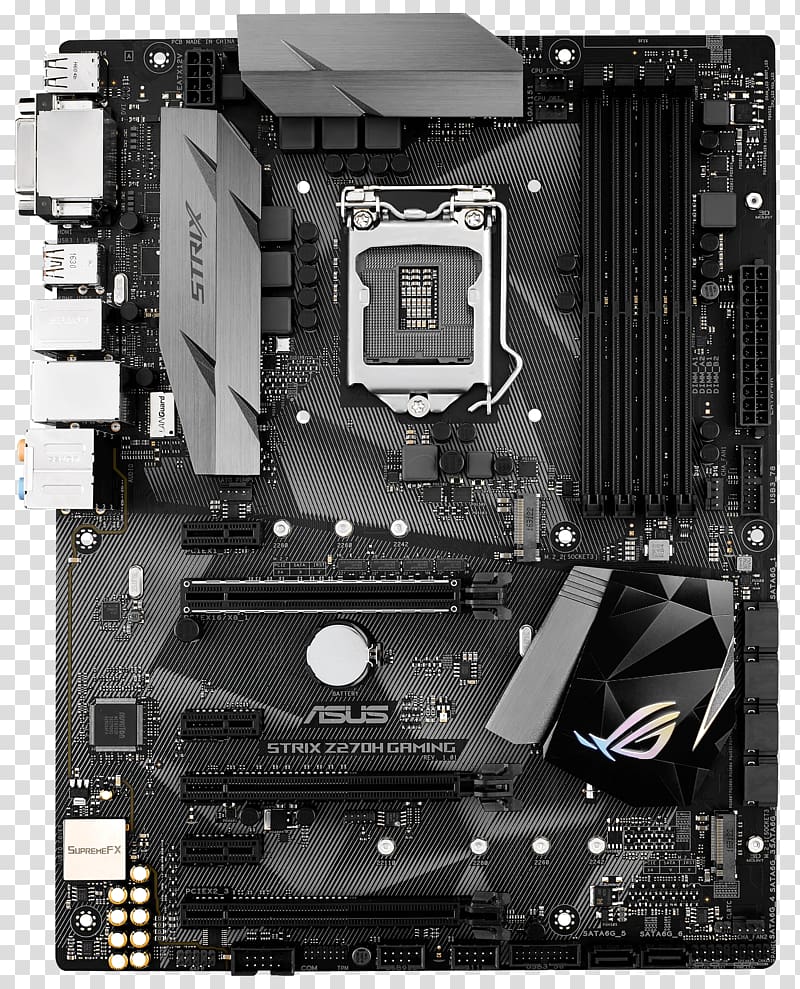 Intel LGA 1151 ASUS ROG STRIX Z270H GAMING Motherboard ASUS ROG STRIX Z270E GAMING, intel transparent background PNG clipart