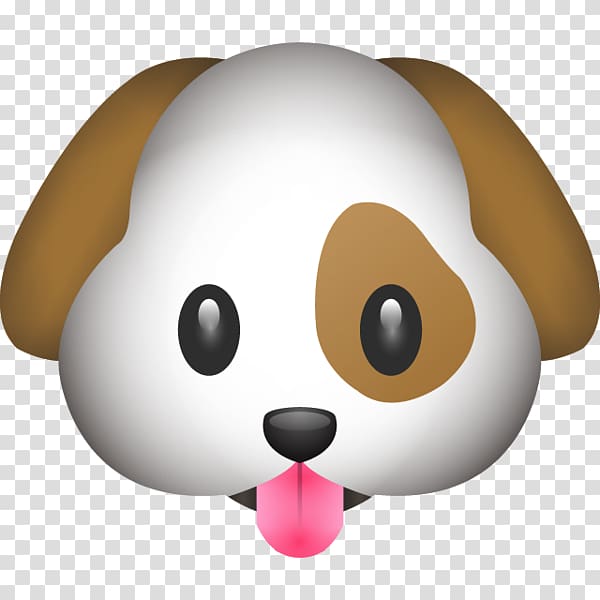 white and brown dog emoji, Puppy Poodle Emoji Emoticon Sticker, cute dog transparent background PNG clipart