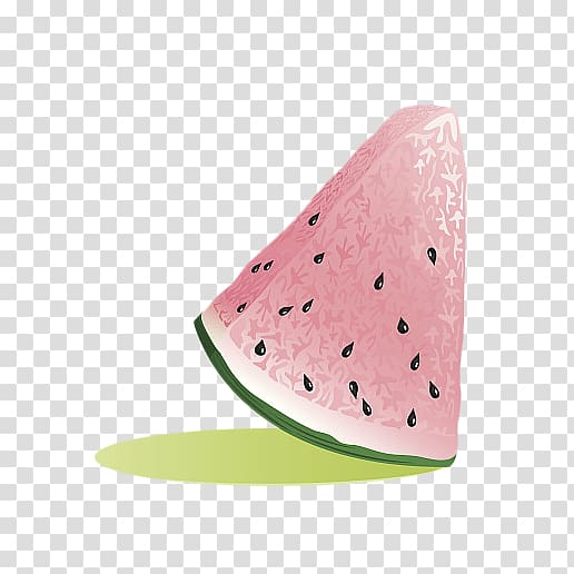 Watermelon Cartoon, Cartoon triangle watermelon slice transparent background PNG clipart