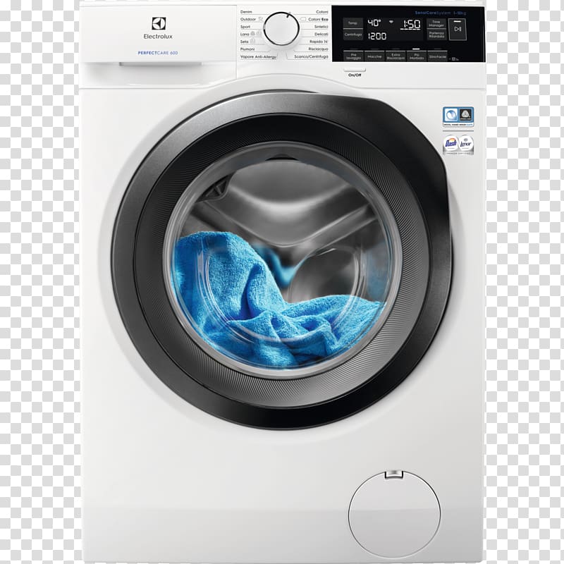 Washing Machines Electrolux Clothes dryer Clothing Laundry Detergent, Washing dish transparent background PNG clipart