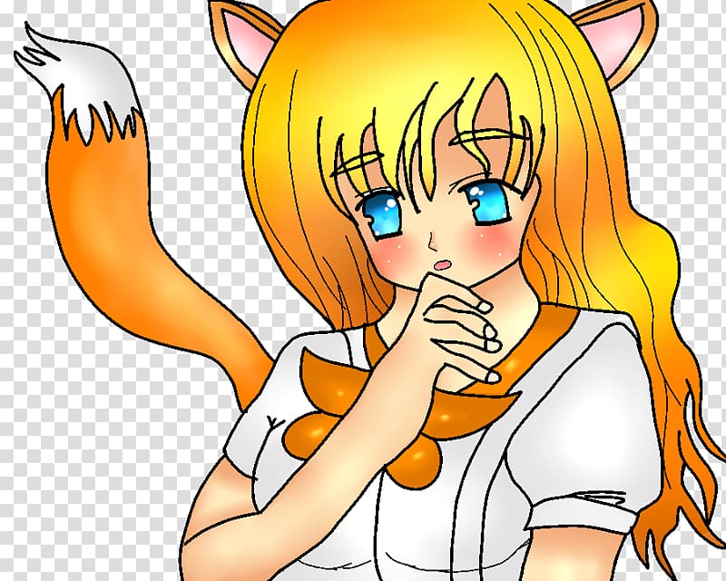 Cartoon Mangaka Ear , cute fox transparent background PNG clipart