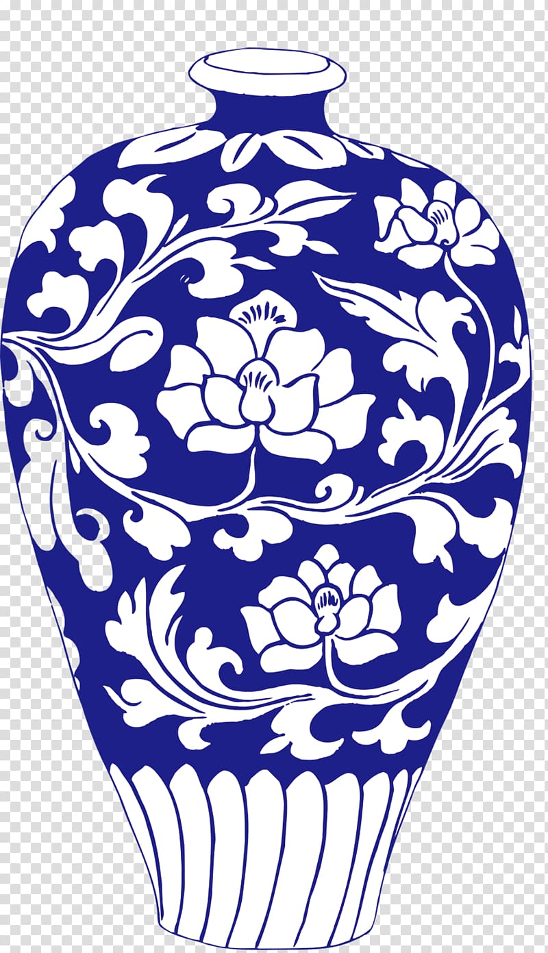 Ceramic Motif Vase , Chrysanthemum crock transparent background PNG clipart