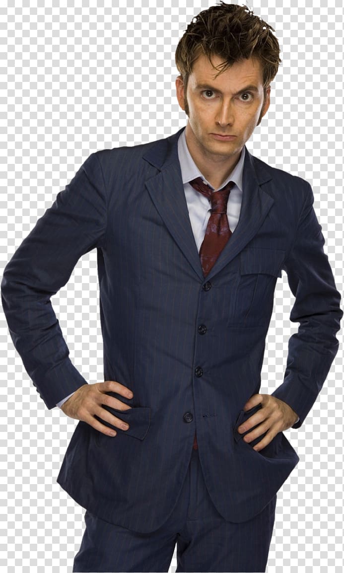 David Tennant Tenth Doctor Doctor Who Suit, doctor who transparent background PNG clipart