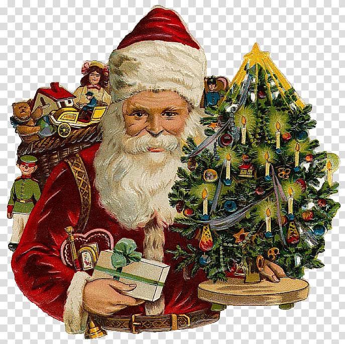 Santa Claus Victorian era Saint Nicholas Day Christmas , santa claus transparent background PNG clipart