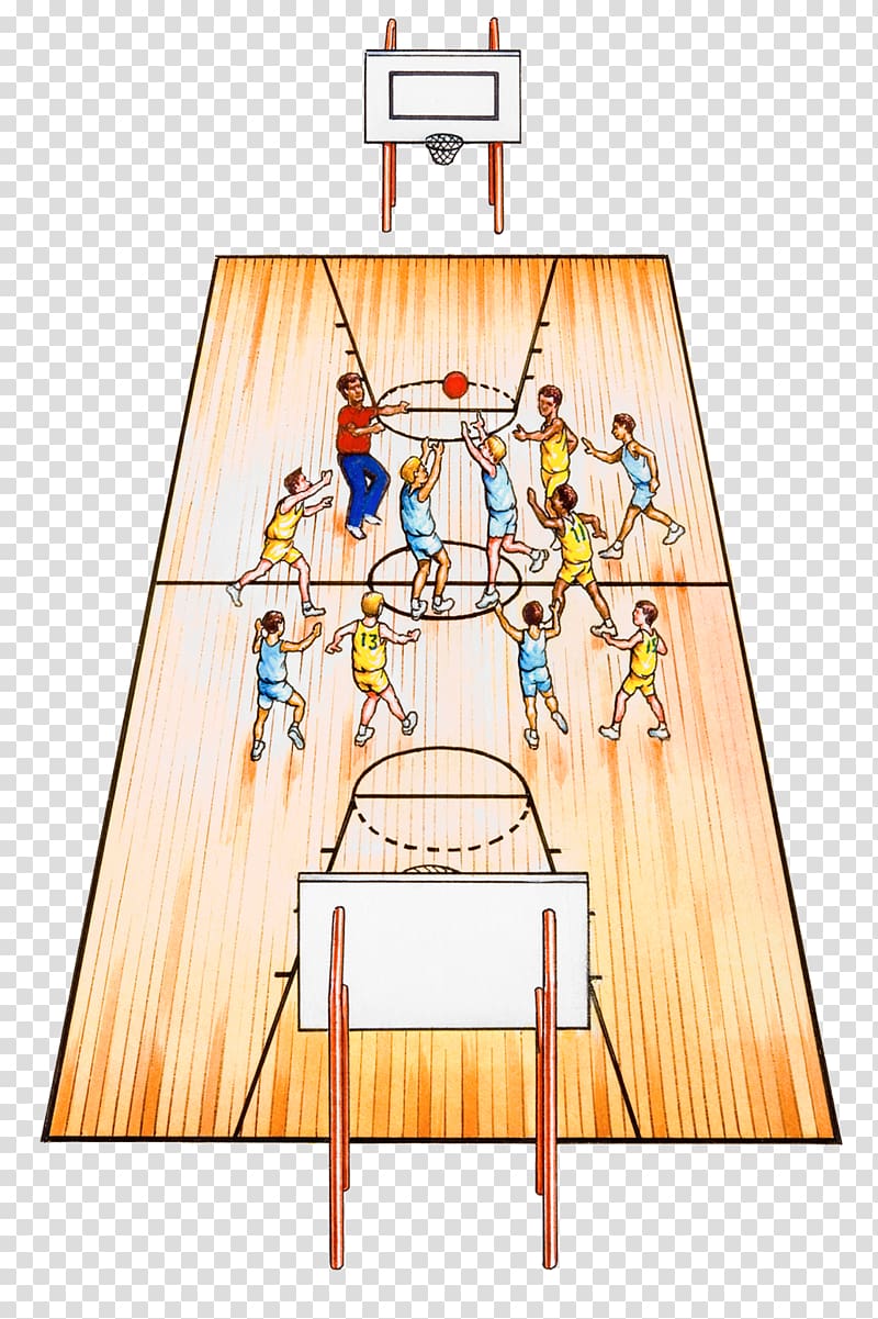 Basketball court Sport Illustration, Basketball game transparent background PNG clipart