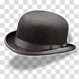 Bowler hat transparent background PNG clipart