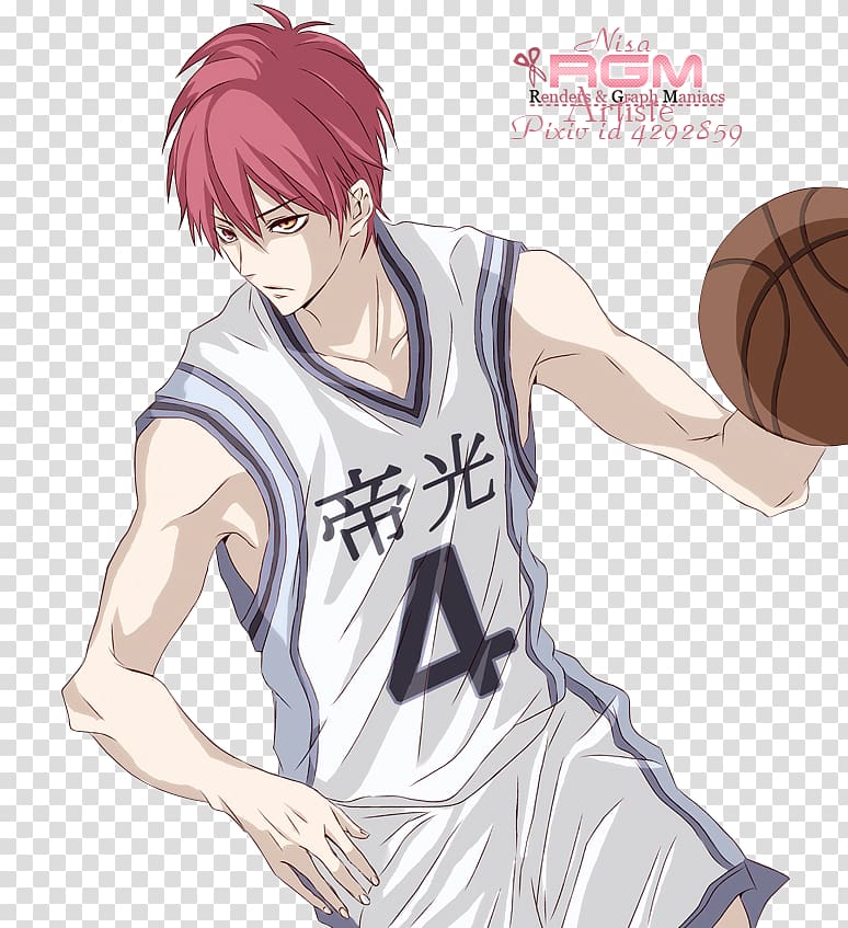Seijūrō Akashi Kuroko's Basketball Anime Tetsuya Kuroko Manga, Akashi seijuro transparent background PNG clipart