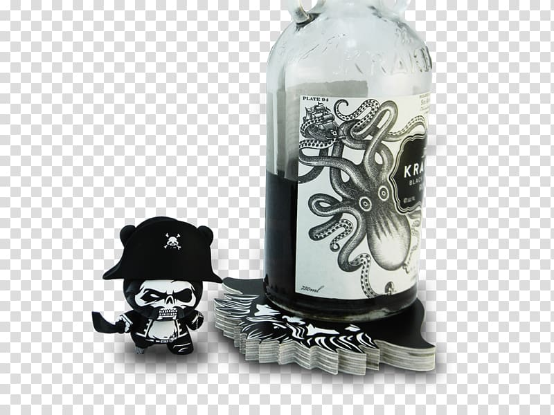 Kraken Rum Bottle, zombie printing transparent background PNG clipart