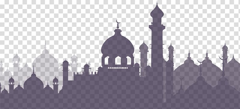 One Thousand and One Nights Arabian Night Islam , Purple Islamic architecture complex, mosque illustration transparent background PNG clipart
