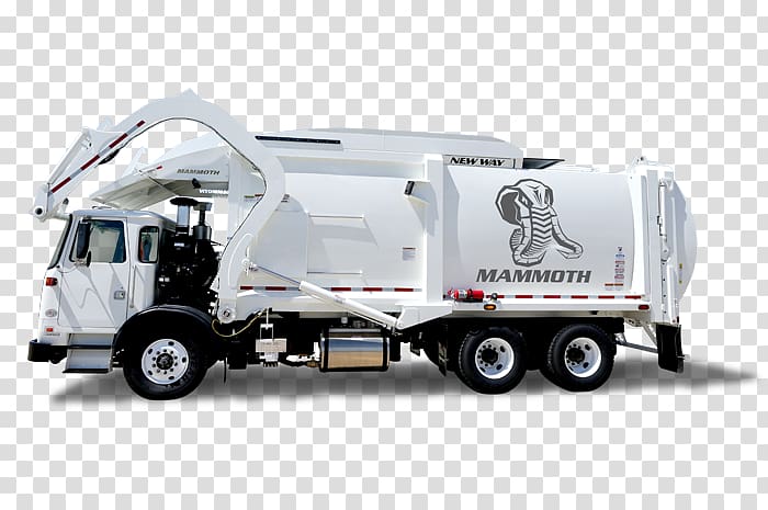 Commercial vehicle Car Garbage truck Waste Loader, garbage truck side view transparent background PNG clipart