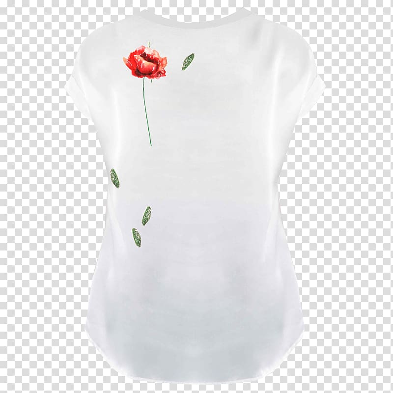 T-shirt Shoulder Sleeve Blouse Vase, red poppies transparent background PNG clipart