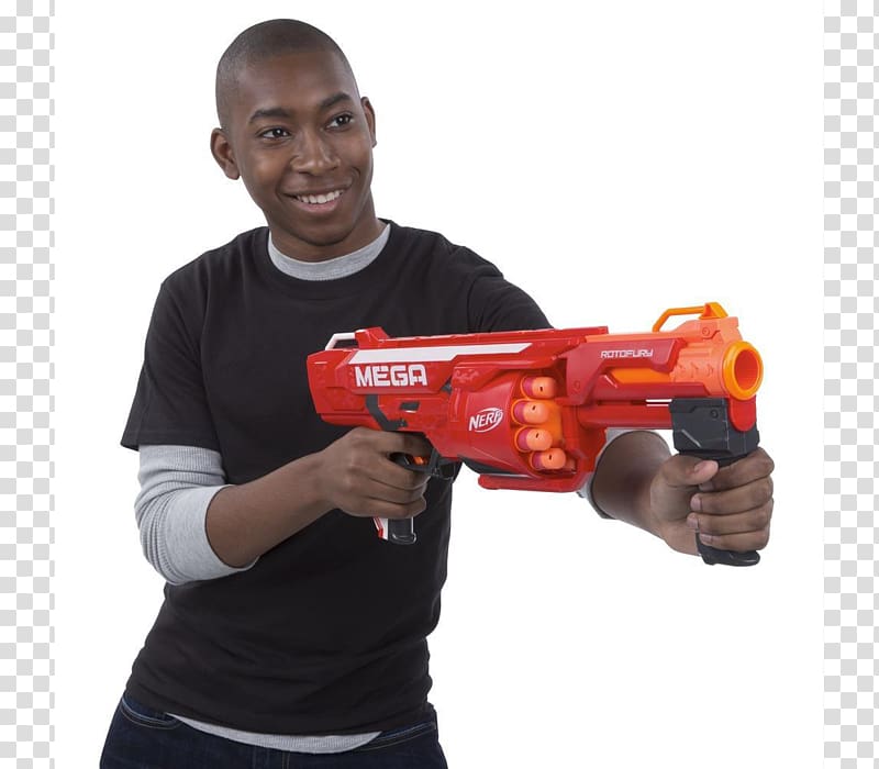 Nerf N-Strike Elite NERF N-Strike Mega Series RotoFury Blaster Nerf Blaster, toy transparent background PNG clipart