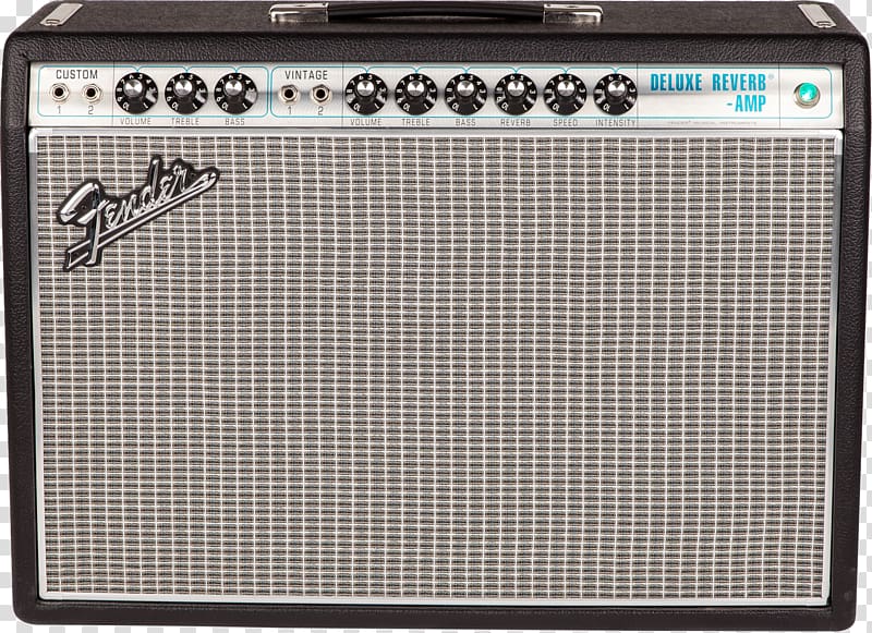 Guitar amplifier Fender Deluxe Reverb Fender \'68 Custom Deluxe Reverb Fender Deluxe Amp Fender Musical Instruments Corporation, guitar transparent background PNG clipart