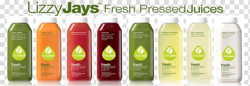 Cold-pressed juice LizzyJays Juice Food Health, fresh ingredients transparent background PNG clipart